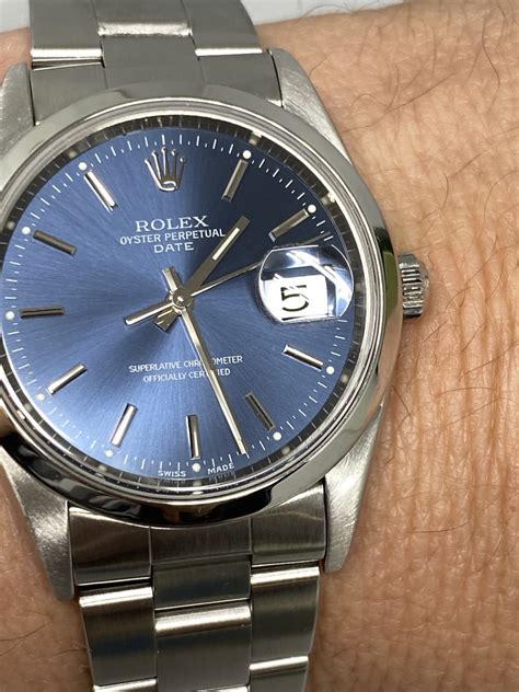 rolex oyster perpetual day date cadran bleu usato|rolex day date 40.